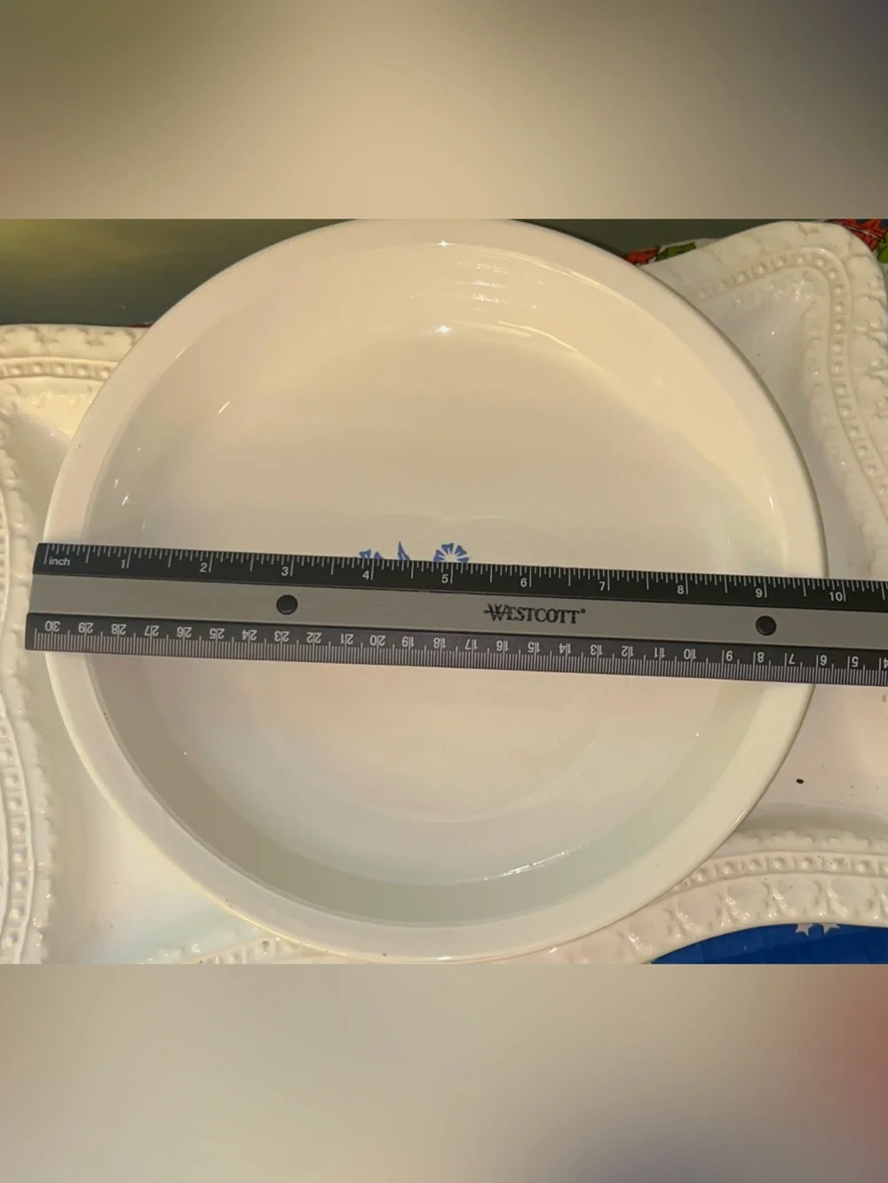 Vintage CorningWare Blue Cornflower Pie Plate 9-inch
